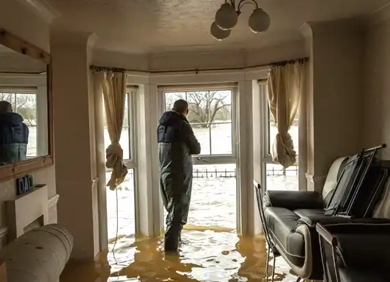 water damage restoration service Rising Sun